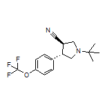 (3R,4S)-1-(tert-Butyl)-4-[4-(trifluoromethoxy)phenyl]pyrrolidine-3-carbonitrile