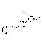 (3S,4R)-4-[4-(Benzyloxy)phenyl]-1-(tert-butyl)pyrrolidine-3-carbonitrile