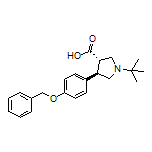 (3S,4R)-4-[4-(Benzyloxy)phenyl]-1-(tert-butyl)pyrrolidine-3-carboxylic Acid