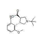 (3R,4S)-1-(tert-Butyl)-4-(2-fluoro-6-methoxyphenyl)pyrrolidine-3-carboxylic Acid