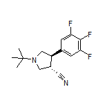 (3S,4R)-1-(tert-Butyl)-4-(3,4,5-trifluorophenyl)pyrrolidine-3-carbonitrile