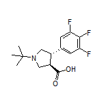 (3R,4S)-1-(tert-Butyl)-4-(3,4,5-trifluorophenyl)pyrrolidine-3-carboxylic Acid