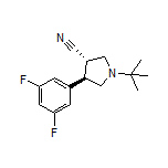 (3S,4R)-1-(tert-Butyl)-4-(3,5-difluorophenyl)pyrrolidine-3-carbonitrile