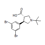 (3S,4R)-1-(tert-Butyl)-4-(3,5-dibromophenyl)pyrrolidine-3-carboxylic Acid