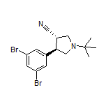 (3S,4R)-1-(tert-Butyl)-4-(3,5-dibromophenyl)pyrrolidine-3-carbonitrile