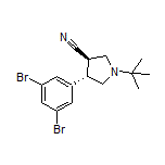 (3R,4S)-1-(tert-Butyl)-4-(3,5-dibromophenyl)pyrrolidine-3-carbonitrile