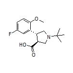 (3S,4R)-1-(tert-Butyl)-4-(5-fluoro-2-methoxyphenyl)pyrrolidine-3-carboxylic Acid