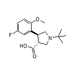 (3R,4S)-1-(tert-Butyl)-4-(5-fluoro-2-methoxyphenyl)pyrrolidine-3-carboxylic Acid