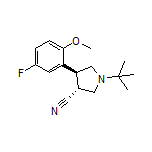 (3R,4S)-1-(tert-Butyl)-4-(5-fluoro-2-methoxyphenyl)pyrrolidine-3-carbonitrile