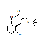 (3S,4R)-1-(tert-Butyl)-4-(2-chloro-6-fluorophenyl)pyrrolidine-3-carboxylic Acid