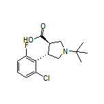 (3R,4S)-1-(tert-Butyl)-4-(2-chloro-6-fluorophenyl)pyrrolidine-3-carboxylic Acid