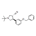 (3R,4S)-4-[3-(Benzyloxy)phenyl]-1-(tert-butyl)pyrrolidine-3-carbonitrile