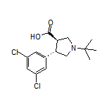 (3R,4S)-1-(tert-Butyl)-4-(3,5-dichlorophenyl)pyrrolidine-3-carboxylic Acid