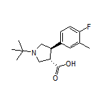 (3S,4R)-1-(tert-Butyl)-4-(4-fluoro-3-methylphenyl)pyrrolidine-3-carboxylic Acid