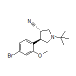 (3S,4R)-4-(4-Bromo-2-methoxyphenyl)-1-(tert-butyl)pyrrolidine-3-carbonitrile