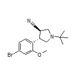 (3R,4S)-4-(4-Bromo-2-methoxyphenyl)-1-(tert-butyl)pyrrolidine-3-carbonitrile