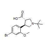 (3S,4R)-4-(4-Bromo-2-methoxyphenyl)-1-(tert-butyl)pyrrolidine-3-carboxylic Acid