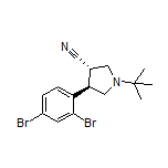 (3S,4R)-1-(tert-Butyl)-4-(2,4-dibromophenyl)pyrrolidine-3-carbonitrile