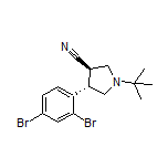 (3R,4S)-1-(tert-Butyl)-4-(2,4-dibromophenyl)pyrrolidine-3-carbonitrile