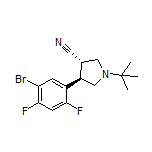 (3S,4R)-4-(5-Bromo-2,4-difluorophenyl)-1-(tert-butyl)pyrrolidine-3-carbonitrile