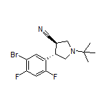 (3R,4S)-4-(5-Bromo-2,4-difluorophenyl)-1-(tert-butyl)pyrrolidine-3-carbonitrile