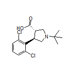 (3S,4R)-1-(tert-Butyl)-4-(2,6-dichlorophenyl)pyrrolidine-3-carboxylic Acid