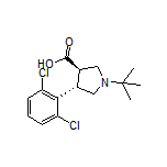 (3R,4S)-1-(tert-Butyl)-4-(2,6-dichlorophenyl)pyrrolidine-3-carboxylic Acid