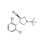 (3R,4S)-1-(tert-Butyl)-4-(2,6-dichlorophenyl)pyrrolidine-3-carbonitrile