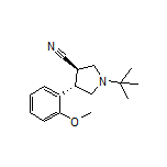 (3R,4S)-1-(tert-Butyl)-4-(2-methoxyphenyl)pyrrolidine-3-carbonitrile