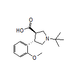 (3R,4S)-1-(tert-Butyl)-4-(2-methoxyphenyl)pyrrolidine-3-carboxylic Acid