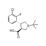 (3S,4R)-1-(tert-Butyl)-4-(3-chloro-2-fluorophenyl)pyrrolidine-3-carboxylic Acid