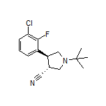 (3R,4S)-1-(tert-Butyl)-4-(3-chloro-2-fluorophenyl)pyrrolidine-3-carbonitrile