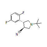 (3S,4R)-1-(tert-Butyl)-4-(2,5-difluorophenyl)pyrrolidine-3-carbonitrile