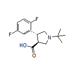 (3S,4R)-1-(tert-Butyl)-4-(2,5-difluorophenyl)pyrrolidine-3-carboxylic Acid