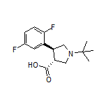 (3R,4S)-1-(tert-Butyl)-4-(2,5-difluorophenyl)pyrrolidine-3-carboxylic Acid