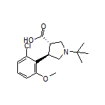 (3S,4R)-1-(tert-Butyl)-4-(2-chloro-6-methoxyphenyl)pyrrolidine-3-carboxylic Acid