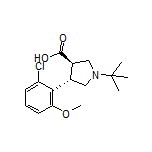 (3R,4S)-1-(tert-Butyl)-4-(2-chloro-6-methoxyphenyl)pyrrolidine-3-carboxylic Acid