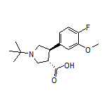 (3S,4R)-1-(tert-Butyl)-4-(4-fluoro-3-methoxyphenyl)pyrrolidine-3-carboxylic Acid