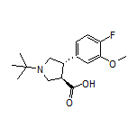 (3R,4S)-1-(tert-Butyl)-4-(4-fluoro-3-methoxyphenyl)pyrrolidine-3-carboxylic Acid