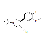 (3S,4R)-1-(tert-Butyl)-4-(4-fluoro-3-methoxyphenyl)pyrrolidine-3-carbonitrile