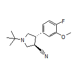 (3R,4S)-1-(tert-Butyl)-4-(4-fluoro-3-methoxyphenyl)pyrrolidine-3-carbonitrile