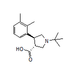 (3R,4S)-1-(tert-Butyl)-4-(2,3-dimethylphenyl)pyrrolidine-3-carboxylic Acid