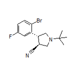 (3S,4R)-4-(2-Bromo-5-fluorophenyl)-1-(tert-butyl)pyrrolidine-3-carbonitrile