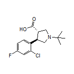 (3S,4R)-1-(tert-Butyl)-4-(2-chloro-4-fluorophenyl)pyrrolidine-3-carboxylic Acid