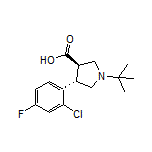 (3R,4S)-1-(tert-Butyl)-4-(2-chloro-4-fluorophenyl)pyrrolidine-3-carboxylic Acid