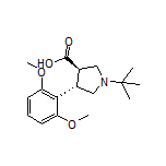 (3R,4S)-1-(tert-Butyl)-4-(2,6-dimethoxyphenyl)pyrrolidine-3-carboxylic Acid