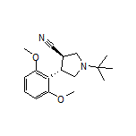 (3R,4S)-1-(tert-Butyl)-4-(2,6-dimethoxyphenyl)pyrrolidine-3-carbonitrile