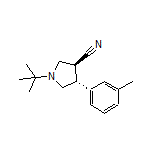 (3S,4R)-1-(tert-Butyl)-4-(m-tolyl)pyrrolidine-3-carbonitrile