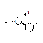 (3R,4S)-1-(tert-Butyl)-4-(m-tolyl)pyrrolidine-3-carbonitrile