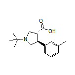 (3R,4S)-1-(tert-Butyl)-4-(m-tolyl)pyrrolidine-3-carboxylic Acid